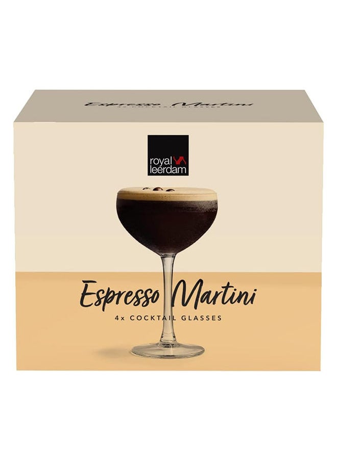 Orchid Royal Leerdam Expresso Martini Cocktail Glass Set 240ml  - Image 5