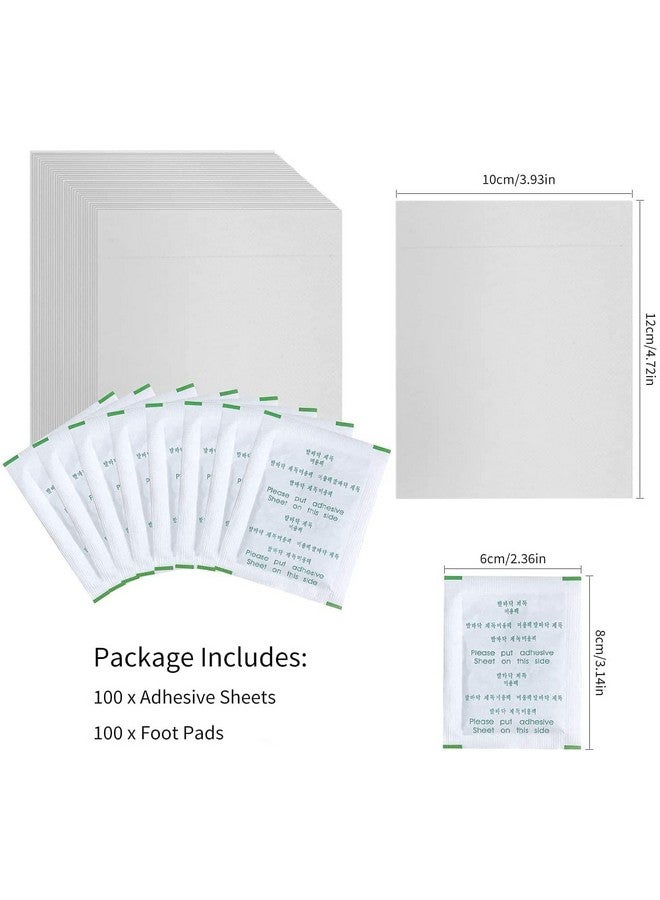 M2 ENTERPRISE Foot Pads, 100 Relief Foot Pads And 100 Adhesive Sheets For Removing Impurities, Relieve Stress Improve Sleep - Image 4