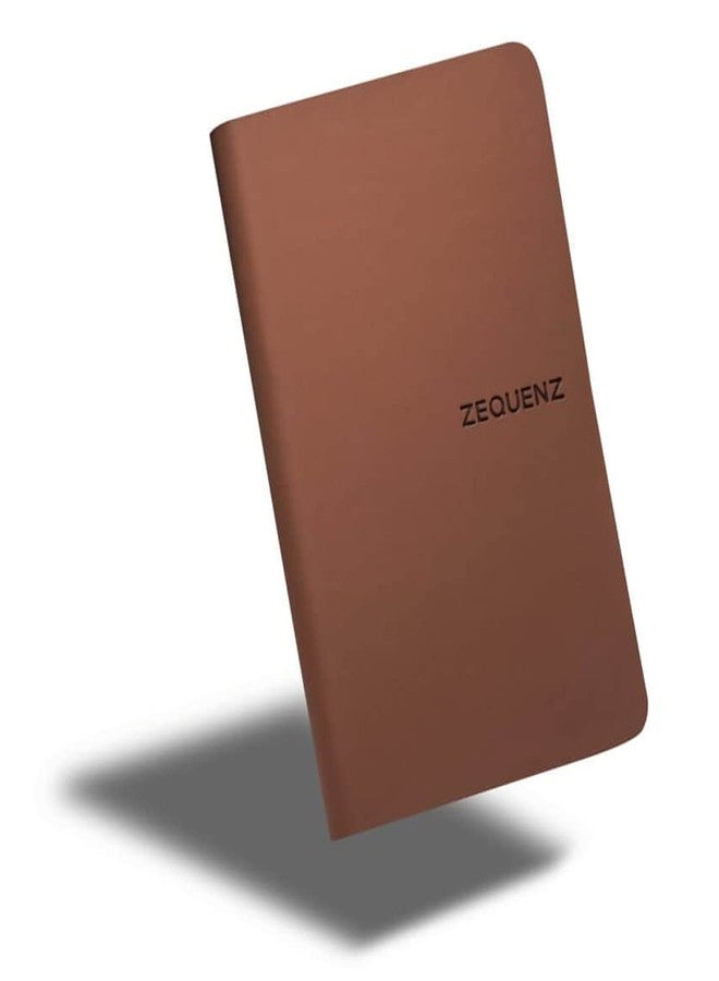 Zequenz A6 Mini Ruled Notebook, Terra Brown, 200 Pages, 360 Soft Cover - Image 2