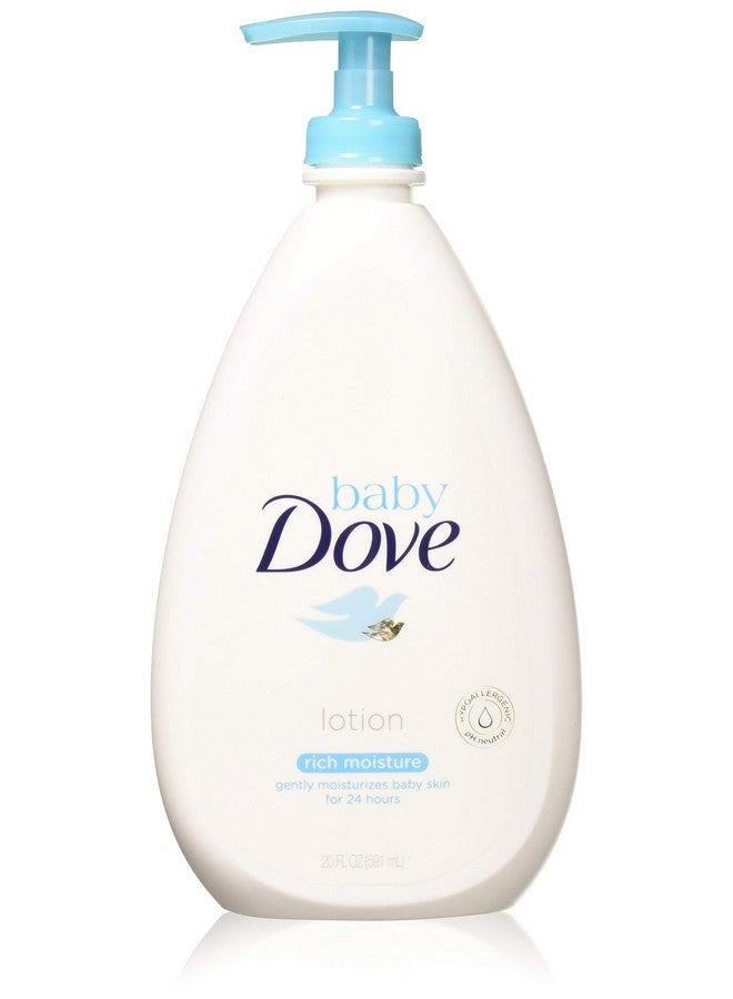 Dove لوشن الوجه والجسم من بيبي دوف بتركيبة غنية بالترطيب، 20 أونصة سائلة (عبوة من 4) - Image 1