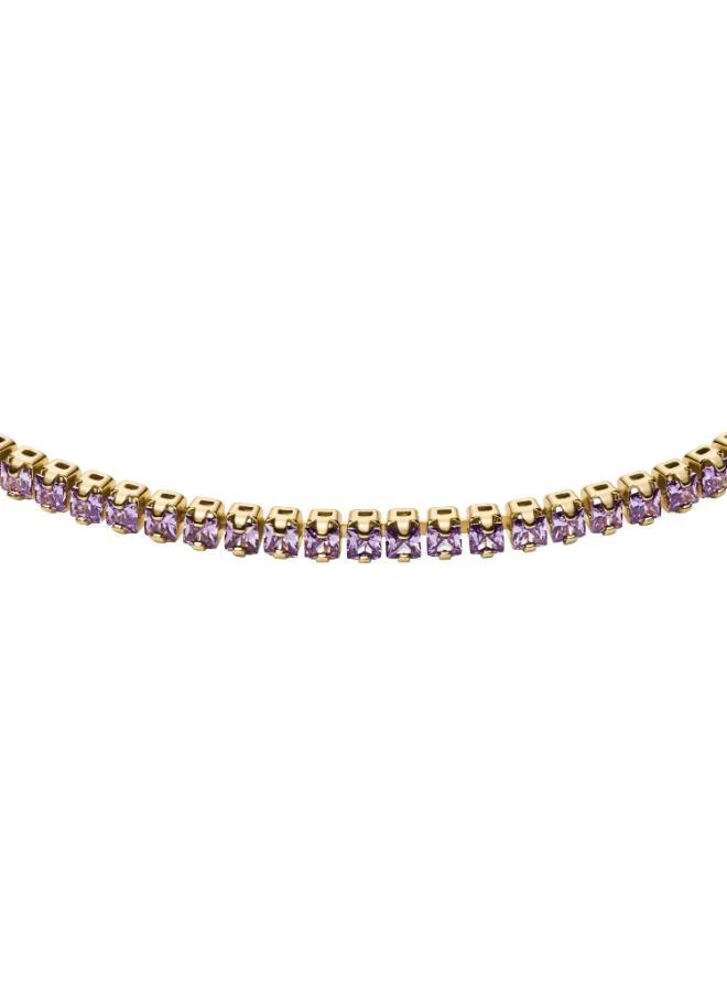FOSSIL  JA7306710 Base Metal Jewelry with Cubic Zirconia for Women | Best Price UAE
