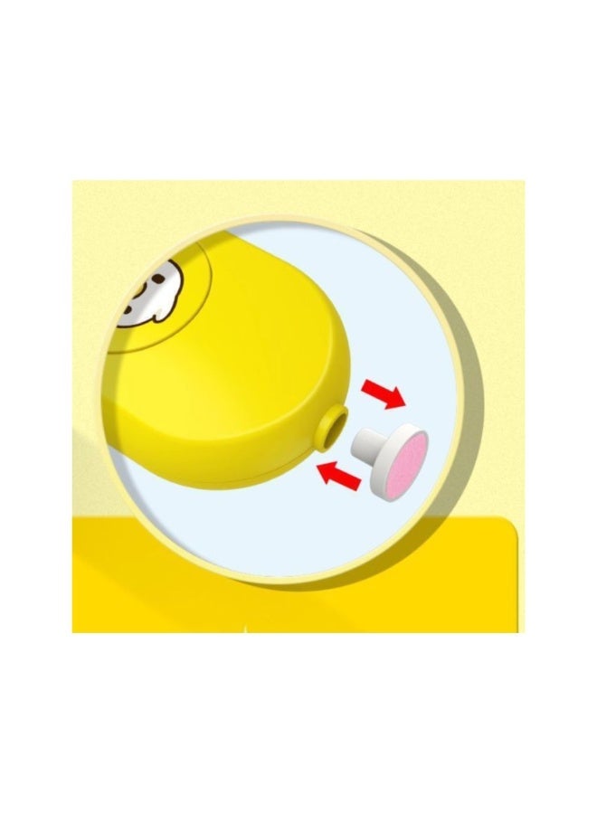 Electric Baby Nail File with 6 Sanding Heads, Quiet (Yellow) for Newborns, Toddlers or Adults (Batteries Not Included) - Image 4