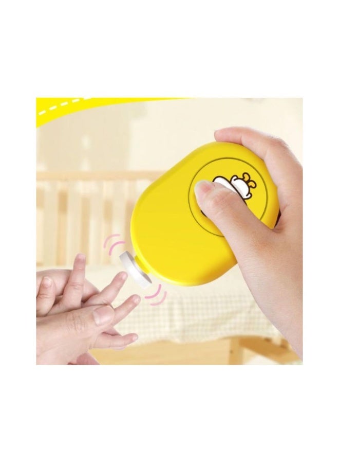 Electric Baby Nail File with 6 Sanding Heads, Quiet (Yellow) for Newborns, Toddlers or Adults (Batteries Not Included) - Image 3