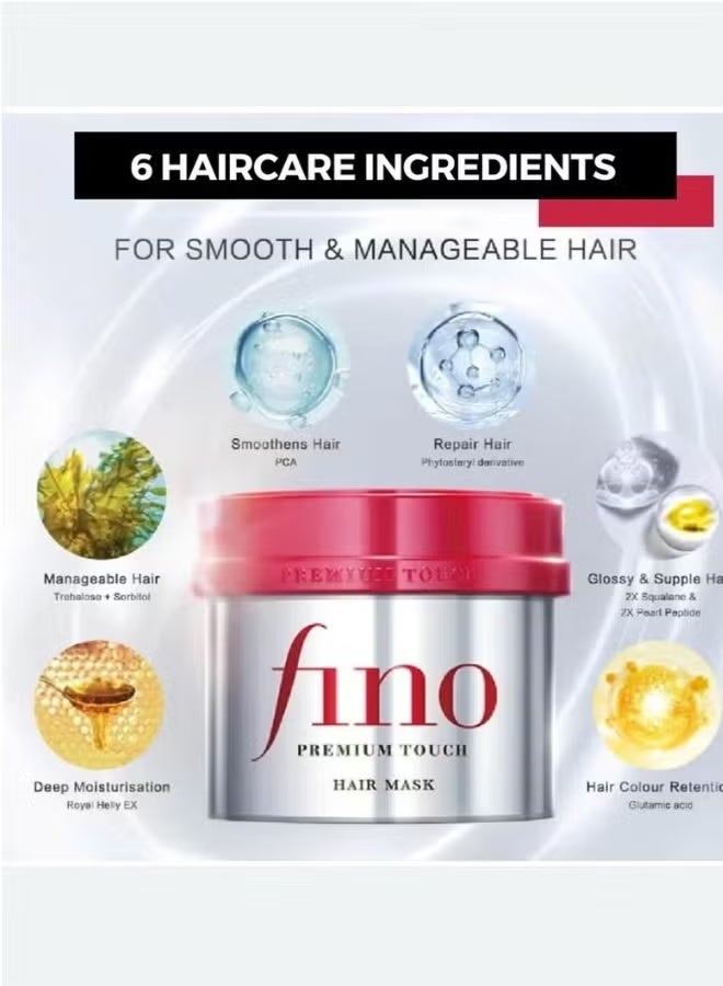Shiseido Fino Hair Mask 230 g Deep Repair Hydration Nourishing Treatment for Damaged Dry Hair Enriched with Keratin and Moisturizers - Image 5