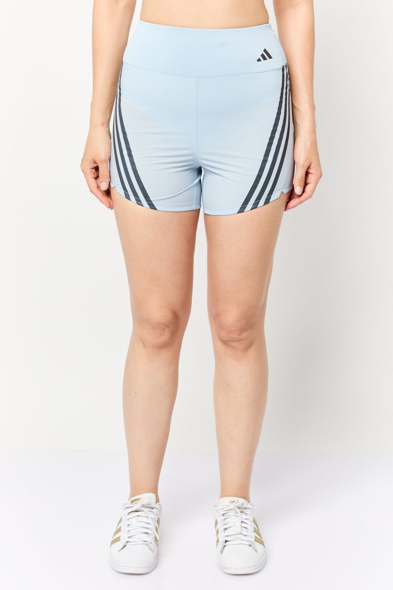 Adidas Women Sportswear Fit 4 Inseam Running Shorts,  Wonder Blue  - Image 1