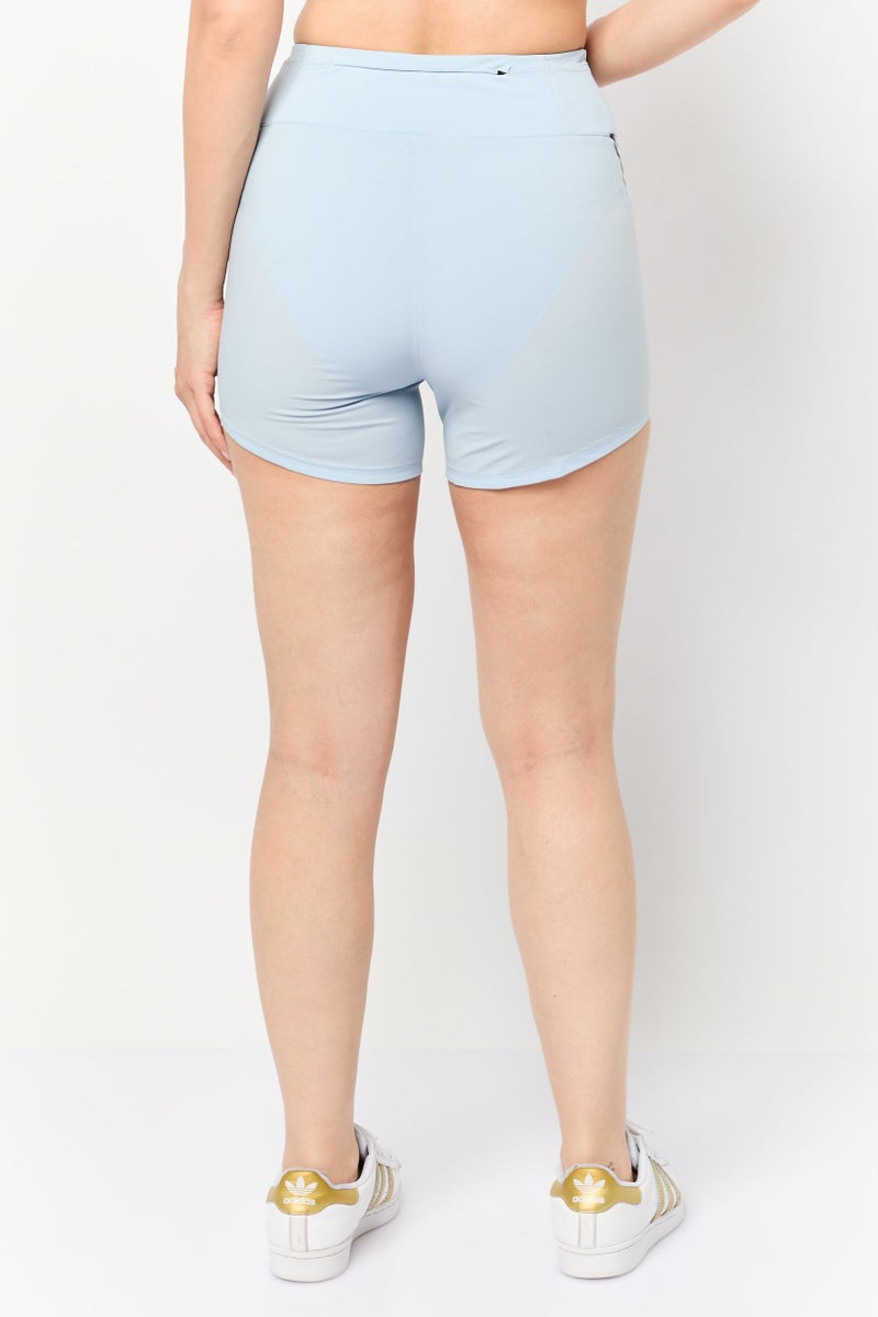 Adidas Women Sportswear Fit 4 Inseam Running Shorts,  Wonder Blue  - Image 3