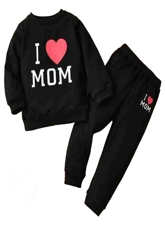 JENNY DENIAL Cotton Baby Pajama Pants/Track Pants, Daily use Lower Pant/Nightwear for Kids boy and Girls Unisex 1-2 Year(I LOVE MOM) - Image 1