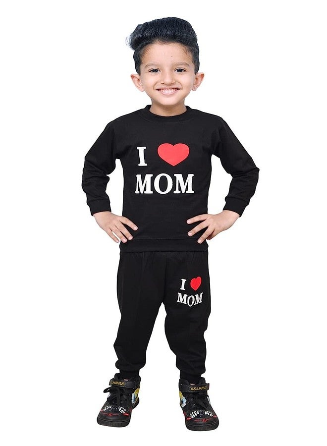 JENNY DENIAL Cotton Baby Pajama Pants/Track Pants, Daily use Lower Pant/Nightwear for Kids boy and Girls Unisex 1-2 Year(I LOVE MOM) - Image 2