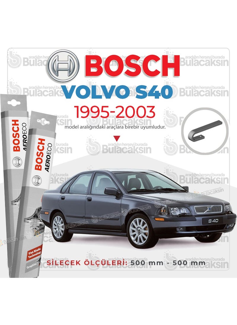 BOSCH Volvo S40 Banana Wiper Set (1995-2003) Aeroeco  - Image 1