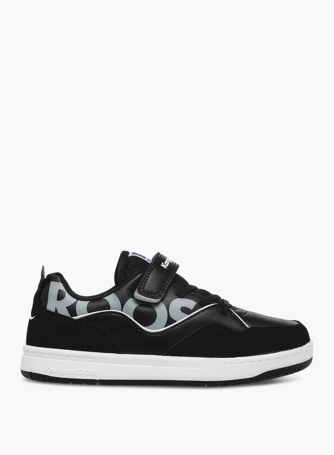 kangaROOS Women'S Logo Print Sneakers With Hook And Loop Closure