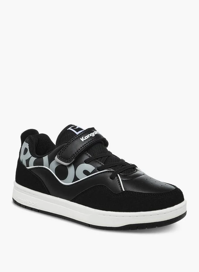 kangaROOS Women'S Logo Print Sneakers With Hook And Loop Closure