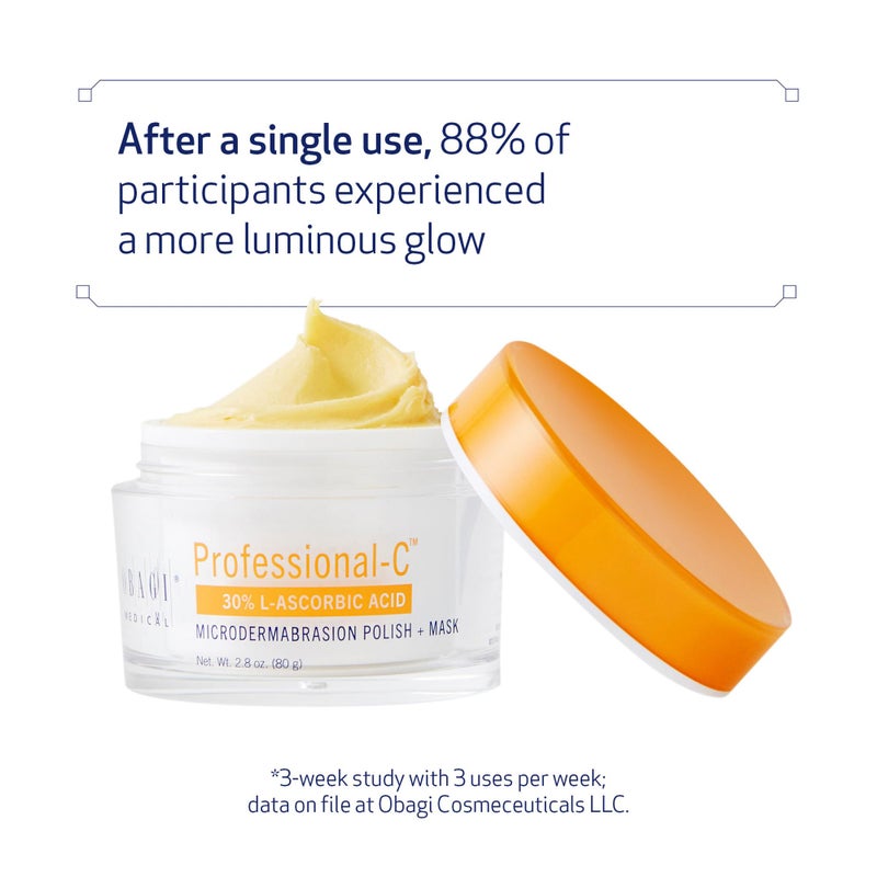 Obagi Medical Obagi Professional-C Microdermabrasion Polish + Mask â€“ Dual Action Vitamin C Face Mask that Exfoliates & Promotes Healthy Looking Skin â€“ 2.8 oz - Image 2