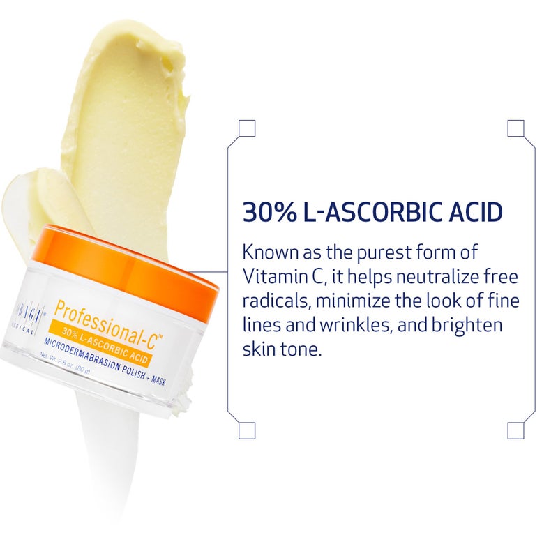 Obagi Medical Obagi Professional-C Microdermabrasion Polish + Mask â€“ Dual Action Vitamin C Face Mask that Exfoliates & Promotes Healthy Looking Skin â€“ 2.8 oz - Image 5