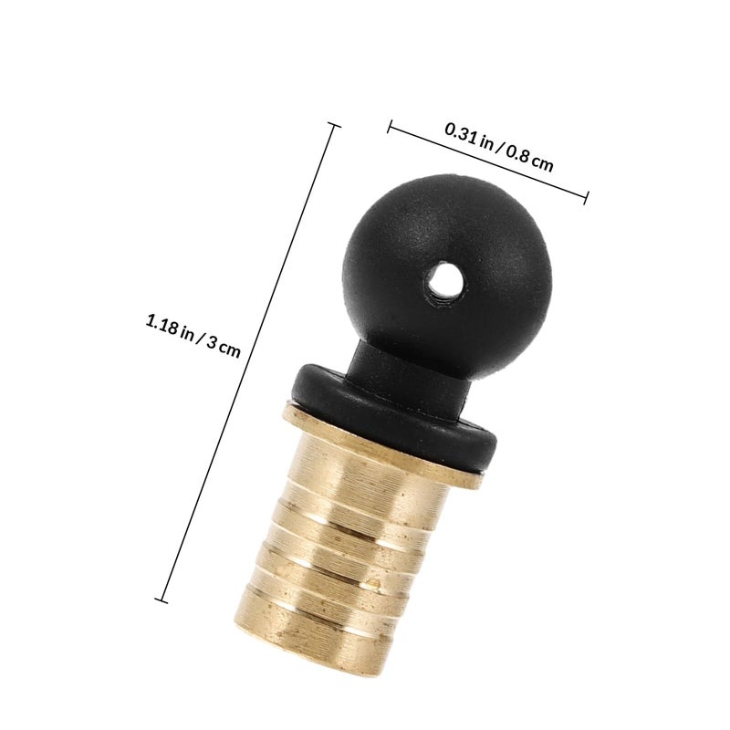 Brass Gourd Bottle Stoppers 12mm Sealing Plugs For Wine Beer Home Bar Preservation - Image 3