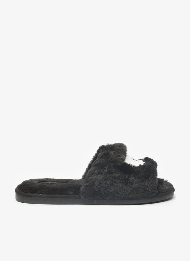 Cozy Women Embroidered Bedroom Slides - Image 1