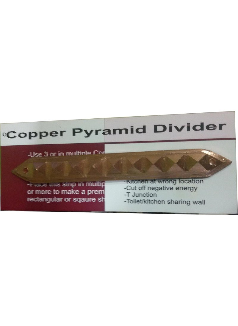 Plus Value Plus Value Copper Vastu Pyramid Divider Patti Strip 100x Powerful Vaastu Remedies for Toilet Defect Dividing Space to Cure Vastu Defects  - Image 1