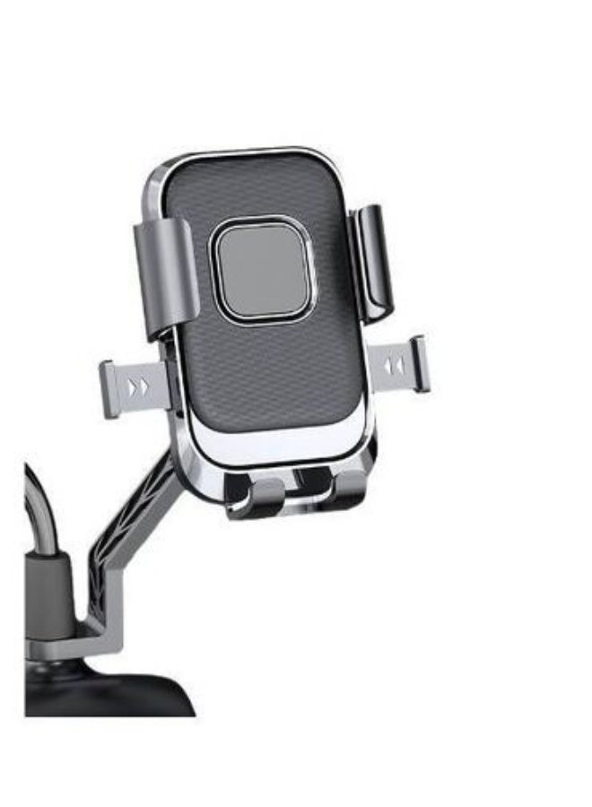 دينكس حامل هاتف للدراجات النارية، حامل عالمي لمقود الدراجة/السكوتر، دوران 360 درجة، قبضة ثابتة مضادة للاهتزاز، تشغيل بيد واحدة - Image 1