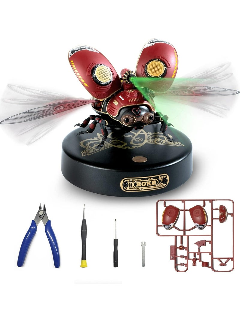 Robotime - ROKR Scout Beetle Model MI02 3D Puzzle ,Assembly Brain Teaser 3D Puzzle DIY Build Model Crafts Kits, Unique Gifts and Home Decor - Image 1