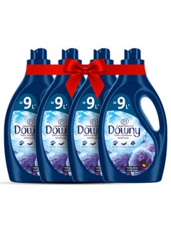 Downy Downy Fabric Conditioner, Concentrate, Valley Dew Variant, Color Protection, More Softness, Longer Lasting Freshness, 9L, Pack of 4 
