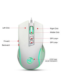 Rock Pow Wired Gaming Keyboard and Mouse Combo Include Mini 60% Merchanical Feel Keyboard Ergonomic Design  - Image 5