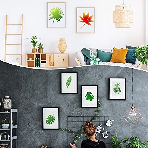 Zonon 12 Pieces Tropical Fern Leaf Painting Stencils Large Reusable Palm Turtle Leaf Wall Stencil Flexible Botanical Leaves Template Set Crafts For Furniture Canvas Wood Plank (4 X 8 Inches) - Image 5