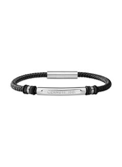 CERRUTI 1881 Tornillo BraceletTwo-Tone Black Nylon Design with Adjustable FitCasual Elegance for Men by Cerruti 1881  - Image 2