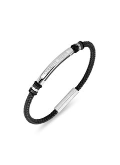 CERRUTI 1881 Tornillo BraceletTwo-Tone Black Nylon Design with Adjustable FitCasual Elegance for Men by Cerruti 1881  - Image 3