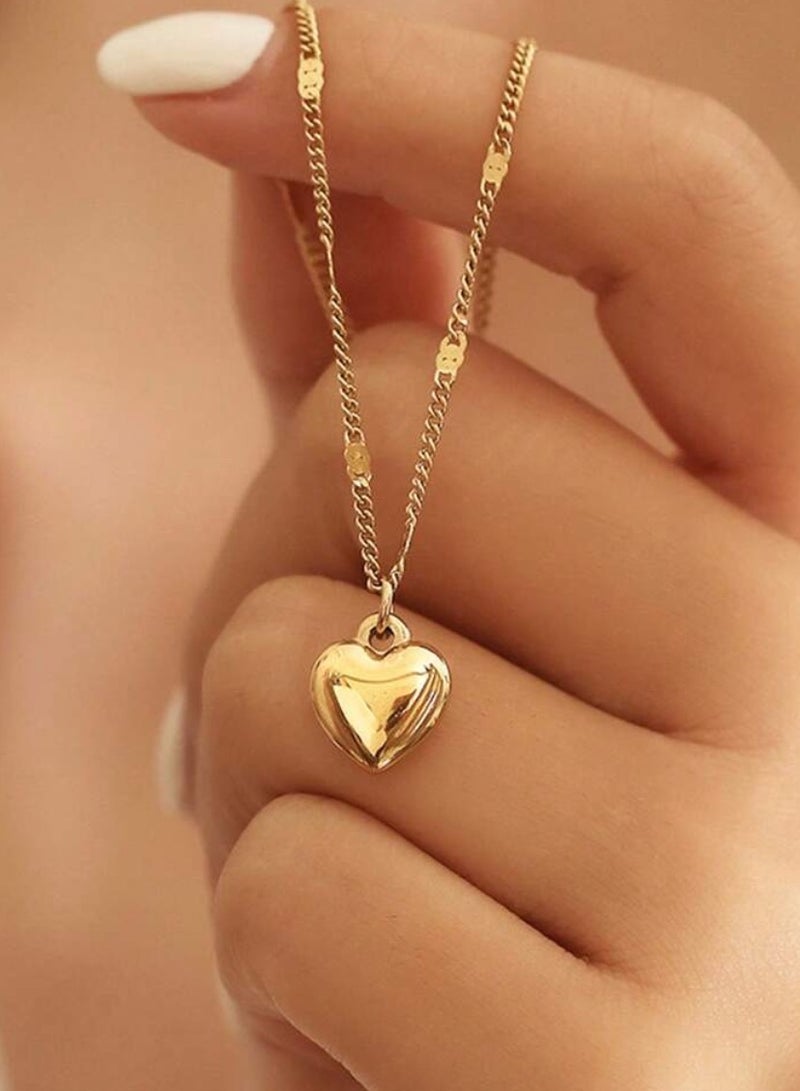 إيكوال سلسال نسائي أنيق مصنوع من الاستانلس ستيل مطلي باللون الذهبي - Image 1