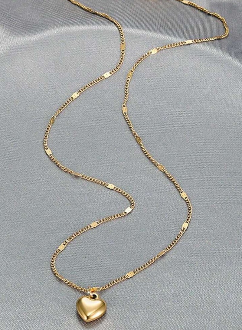 إيكوال سلسال نسائي أنيق مصنوع من الاستانلس ستيل مطلي باللون الذهبي - Image 3