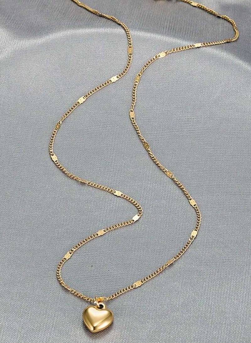 إيكوال سلسال نسائي أنيق مصنوع من الاستانلس ستيل مطلي باللون الذهبي - Image 4