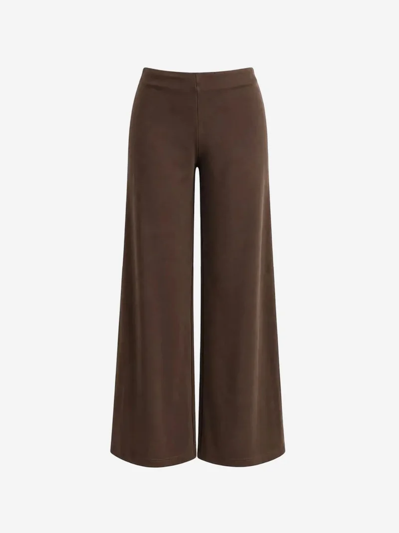 ميكسراي MIXRAY High Waist Wide Leg Slit Trousers