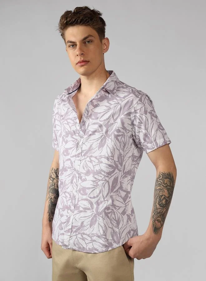 Dennis Lingo Men's Regular Fit Multi-Color Casual Shirt