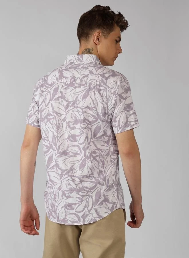 Dennis Lingo Men's Regular Fit Multi-Color Casual Shirt