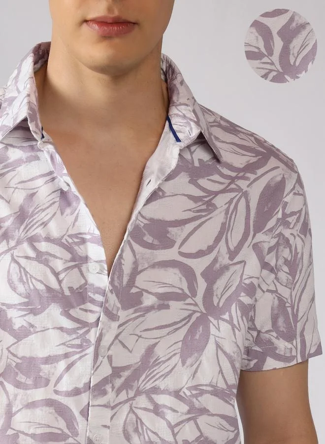 Dennis Lingo Men's Regular Fit Multi-Color Casual Shirt