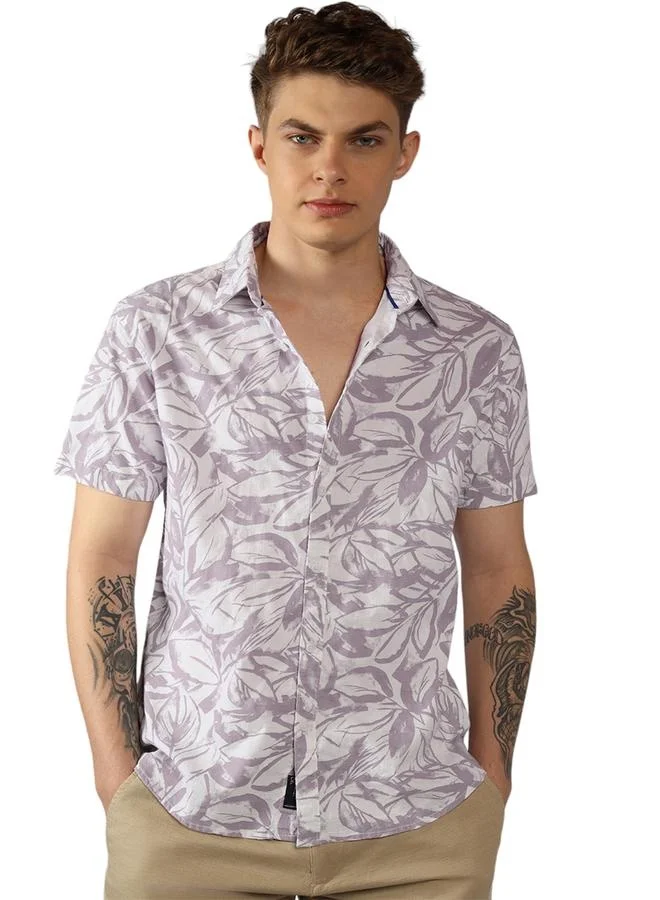 Dennis Lingo Men's Regular Fit Multi-Color Casual Shirt