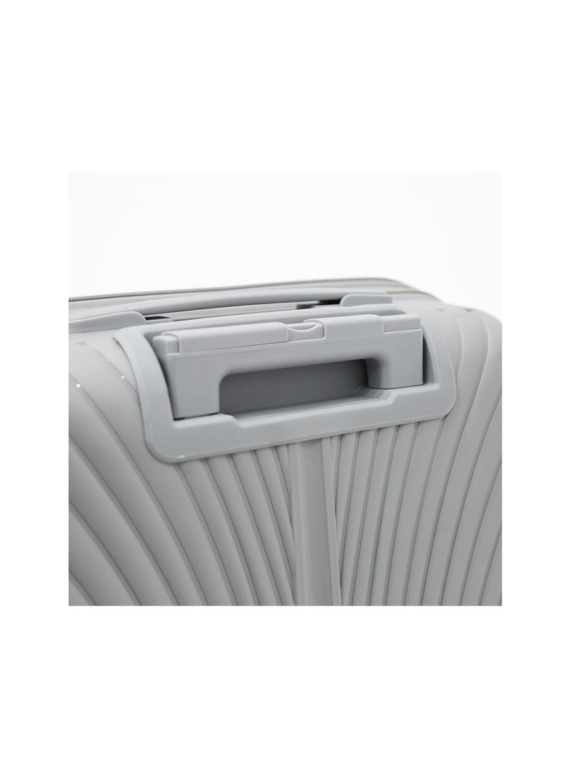 MELIFE Hardside Luggage Trolley Bag 3 Pieces Set,Grey (S-20",M-24",L-28") - Image 5