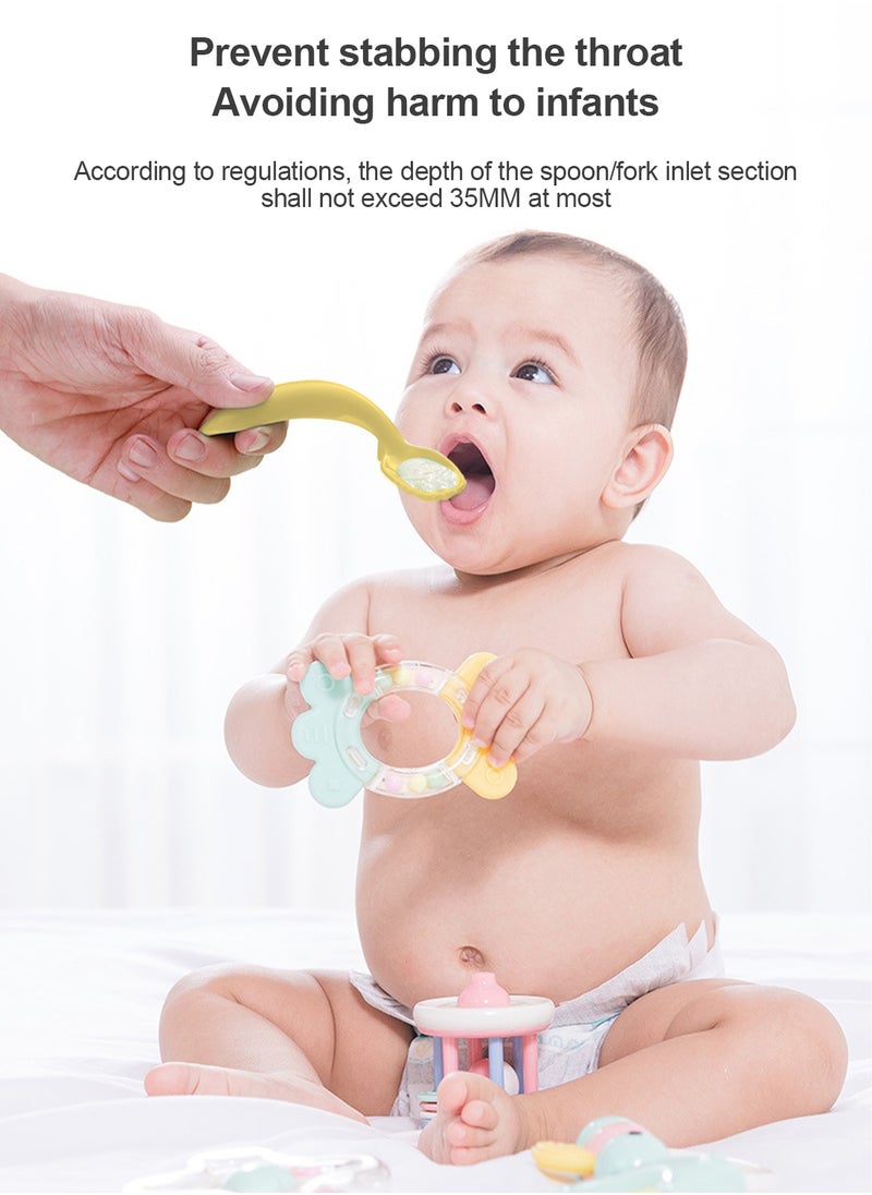 MaBaby - Curved Spoon Training Fork Spoon - Image 1