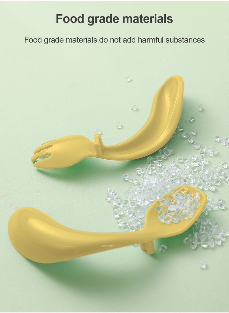 MaBaby - Curved Spoon Training Fork Spoon - Image 1