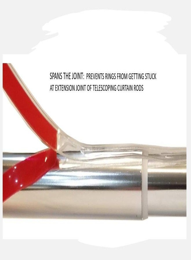 Modtek Curtain and Drapery Ring Slide-Solves Shower and Drapery Rings from catching Allowing Them to Slide Smoothly and Quietly (12 Ft Clear) - Image 3