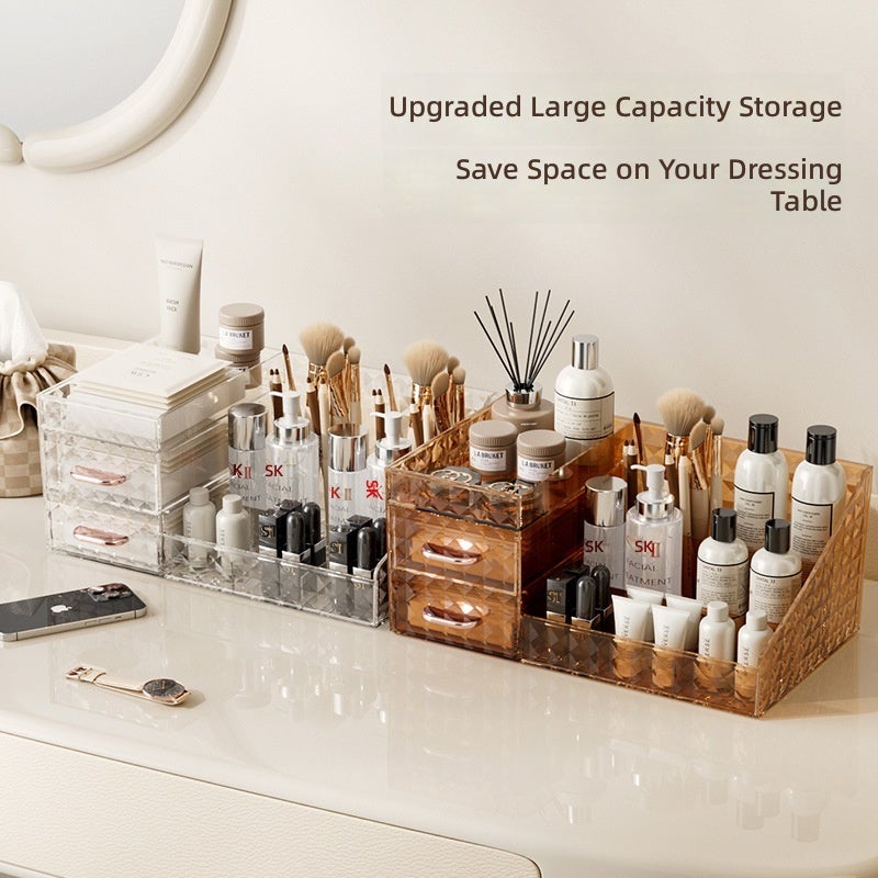 WU PET Desktop Storage Box for Cosmetics and Skincare Organizer - Image 5