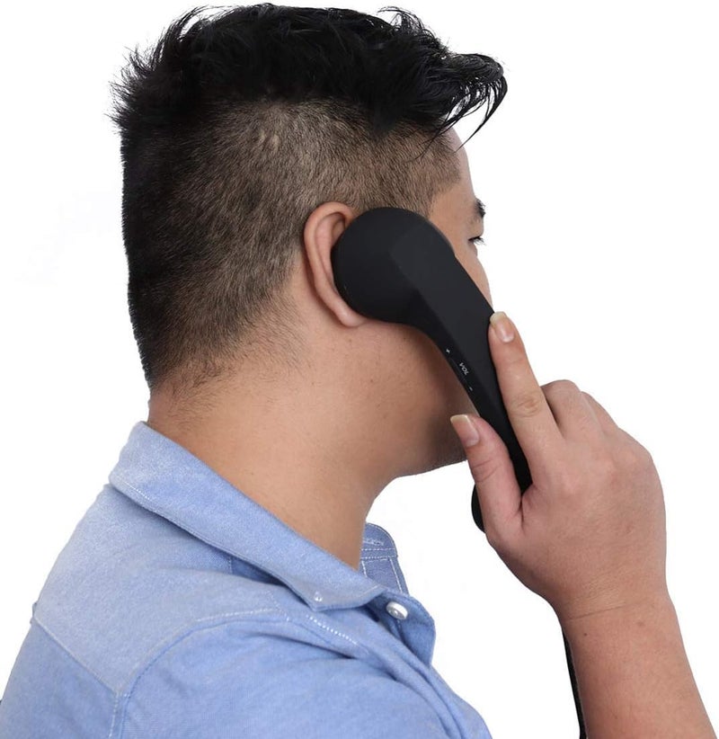 Drumstone (𝗦𝗽𝗲𝗰𝗶𝗮𝗹 𝗘𝗱𝗶𝘁𝗶𝗼𝗻 + 𝟱-𝗬𝗿 𝗪𝗮𝗿𝗿𝗮𝗻𝘁𝘆) Retro Handset for Mobile Devices – 3.5mm Jack, Noise Reduction & Classic Style for Comfortable Calls, Stylish & Safe Communication - Image 2