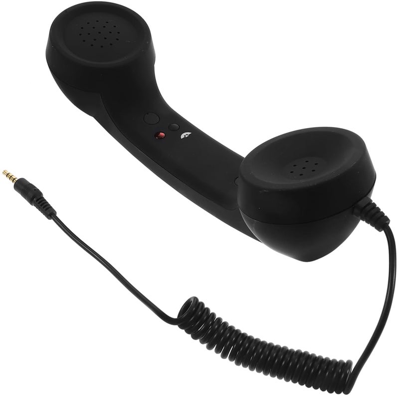 Drumstone (𝗦𝗽𝗲𝗰𝗶𝗮𝗹 𝗘𝗱𝗶𝘁𝗶𝗼𝗻 + 𝟱-𝗬𝗿 𝗪𝗮𝗿𝗿𝗮𝗻𝘁𝘆) Retro Handset for Mobile Devices – 3.5mm Jack, Noise Reduction & Classic Style for Comfortable Calls, Stylish & Safe Communication - Image 1