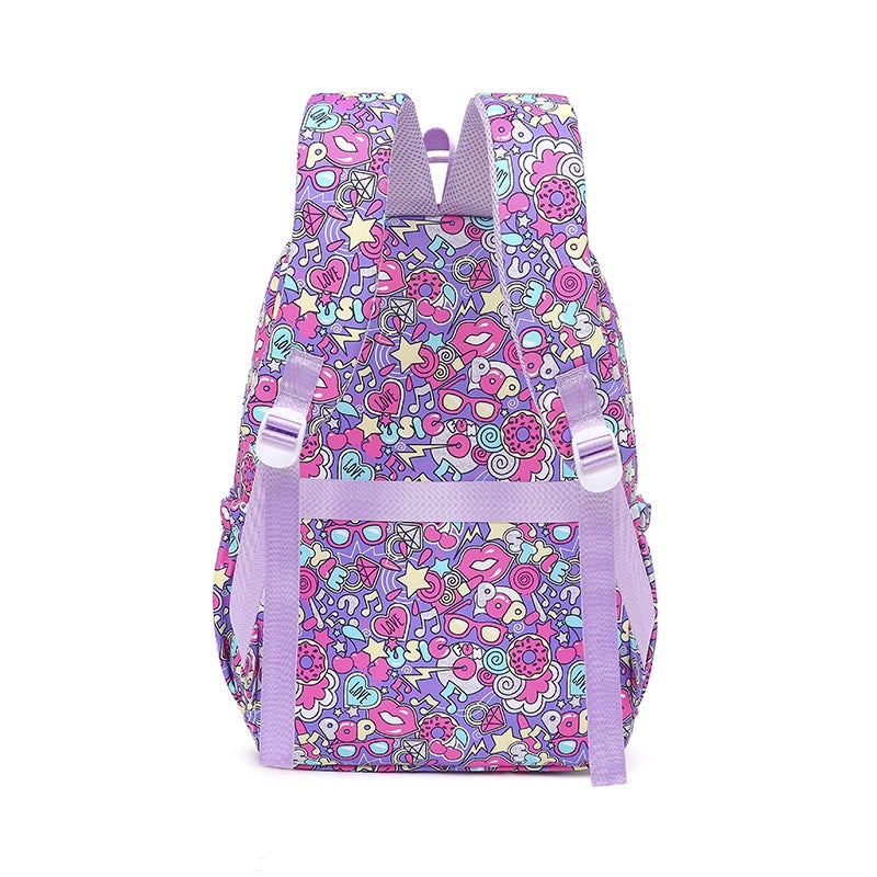 3-Piece Cartoon School Backpack with Lunch Bag and Pencil Case - Image 2