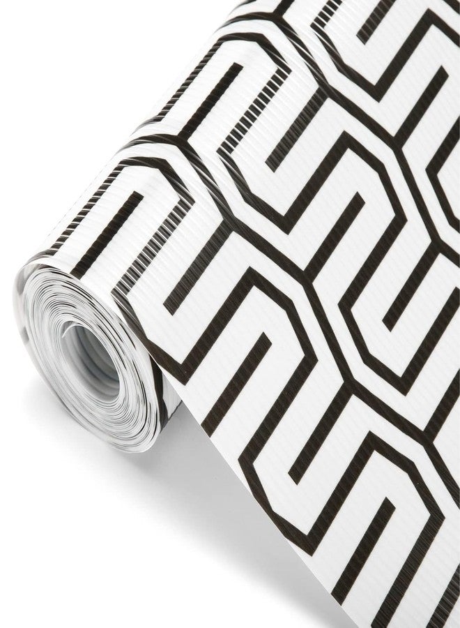 SUBETE Anti-Slip Waterproof Kitchen Drawer Liner | Non-Adhesive Shelf & Cabinet Mats | Anti-Skid Liner for Wardrobe, Cupboard, and Fridge | 45 cm x 300 cm (White Maze Pattern) - Image 2