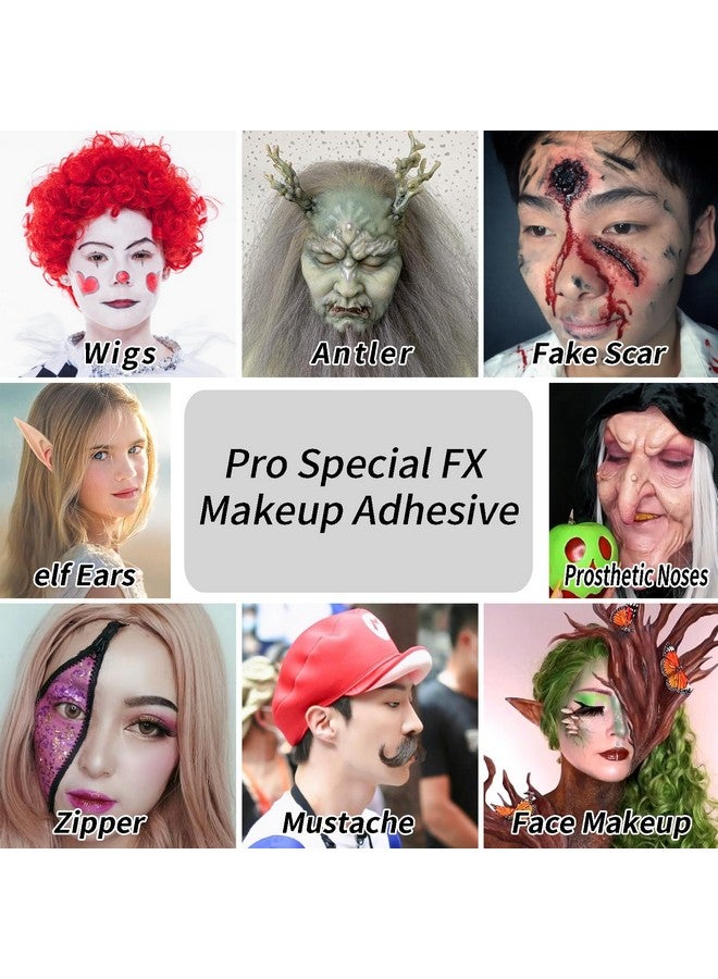 ميكولي مجموعة لاصق ومزيل صمغ الروح من MEICOLY، غراء لاصق لغطاء الرأس الأصلع الاصطناعي، غراء لبشرة الوجه للأزياء، غراء لاصق لمكياج احترافي للوجه والجسم والشارب واللحية - Image 4