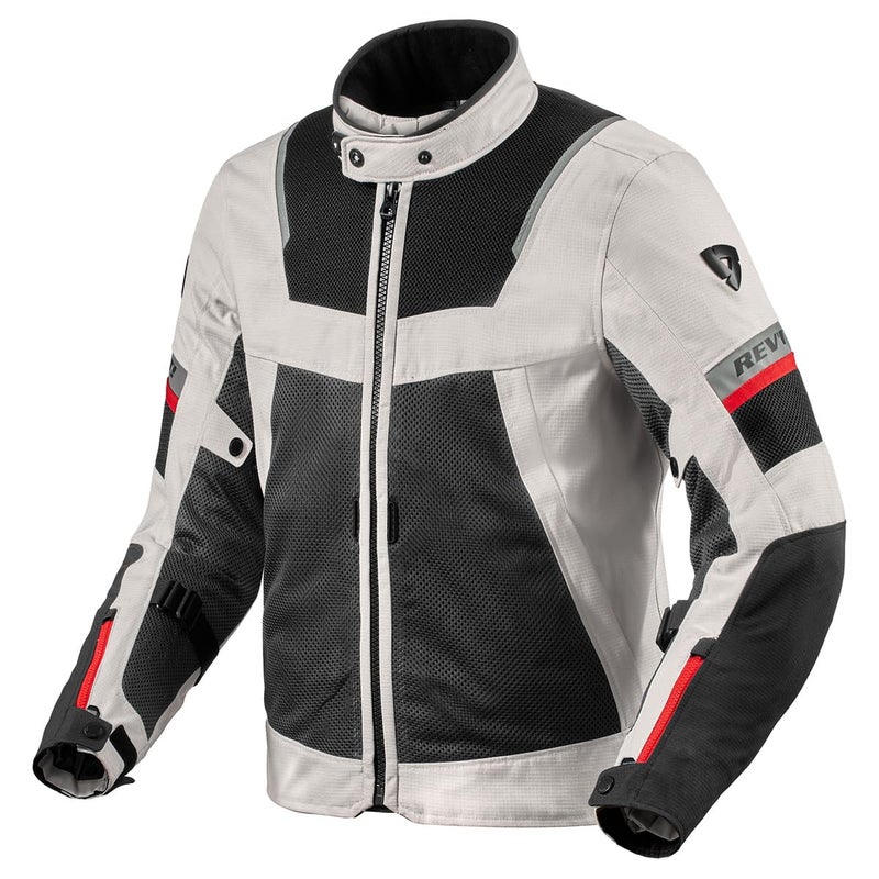 REV'IT! Men's Tornado 4 H2O Adventure Touring Motorcycle Jacket (Silver/Black - X-Large) - Image 4