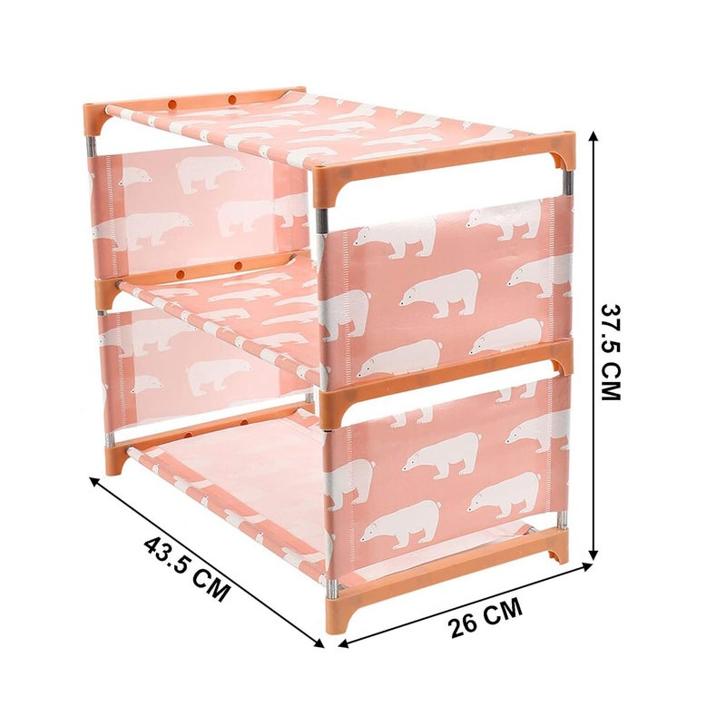 MEZON 23 Layer NonWoven Fabric Shoe Rack Multicolour and Design - Image 2