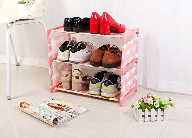 MEZON 23 Layer NonWoven Fabric Shoe Rack Multicolour and Design - Image 3