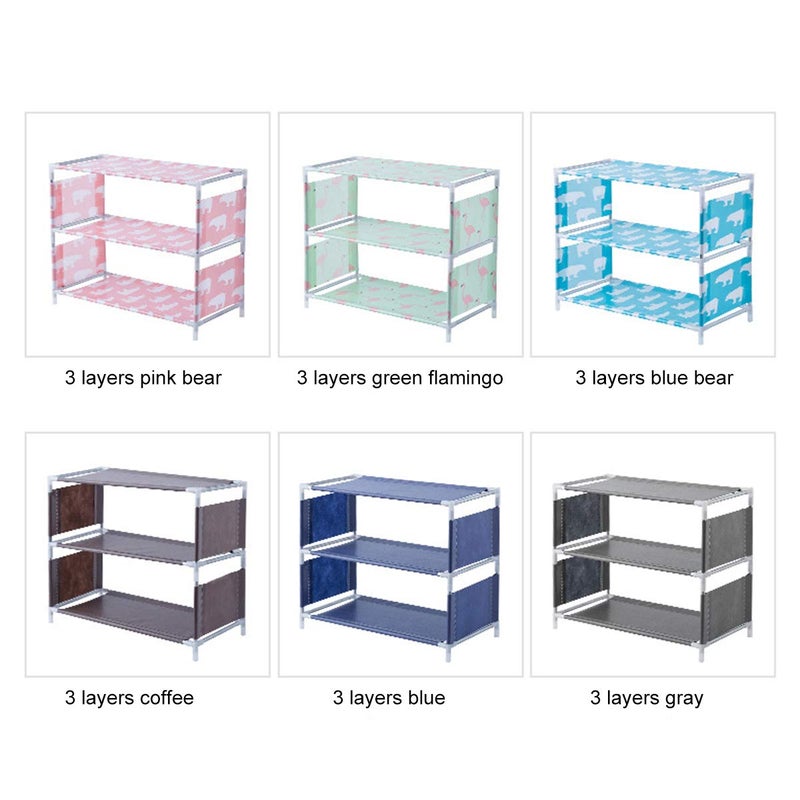 MEZON 23 Layer NonWoven Fabric Shoe Rack Multicolour and Design - Image 4