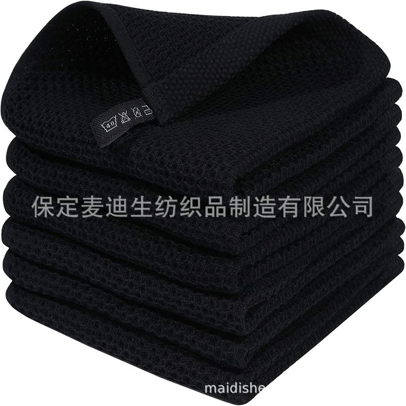 Hot Cotton Honeycomb Kitchen Towels Set - Easy Cleaning, Hooked Design,  Wholesale - Image 1